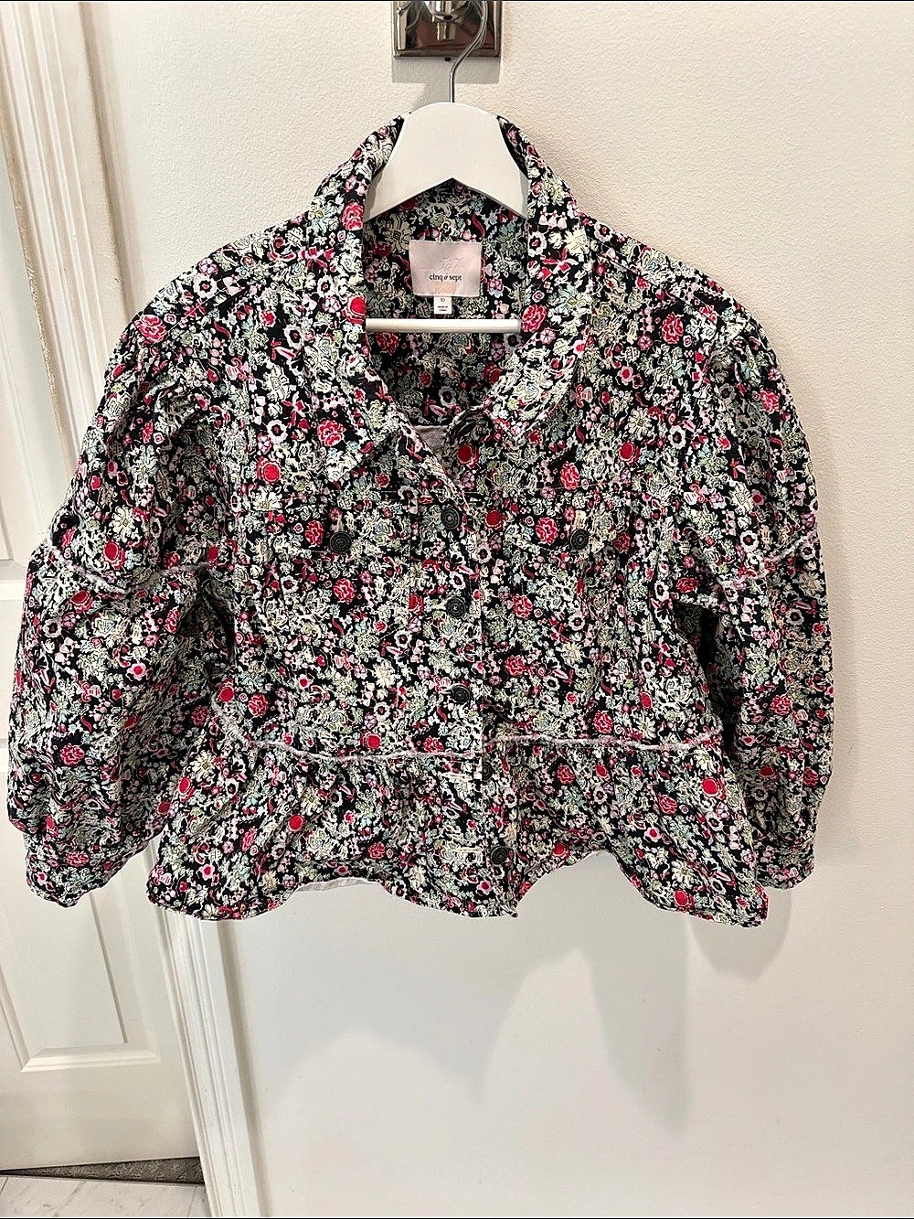 Cinq a Sept Party Print Lizzie Jacket